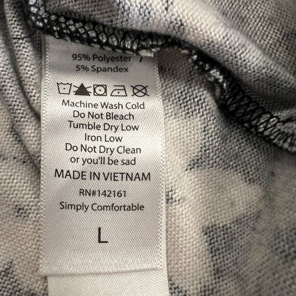 LuLaRoe Lightweight Sweater Floral Size Large Mock Neck Long Sleeve - Picture 9 of 9